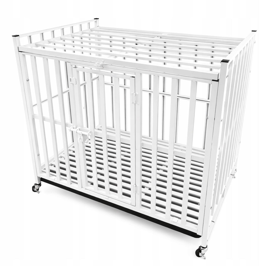 SOLID CAGE FOR DOG CAT PLAYPEN TRANSPORTER ON WHEELS 61x45x55 cm Packaging status original
