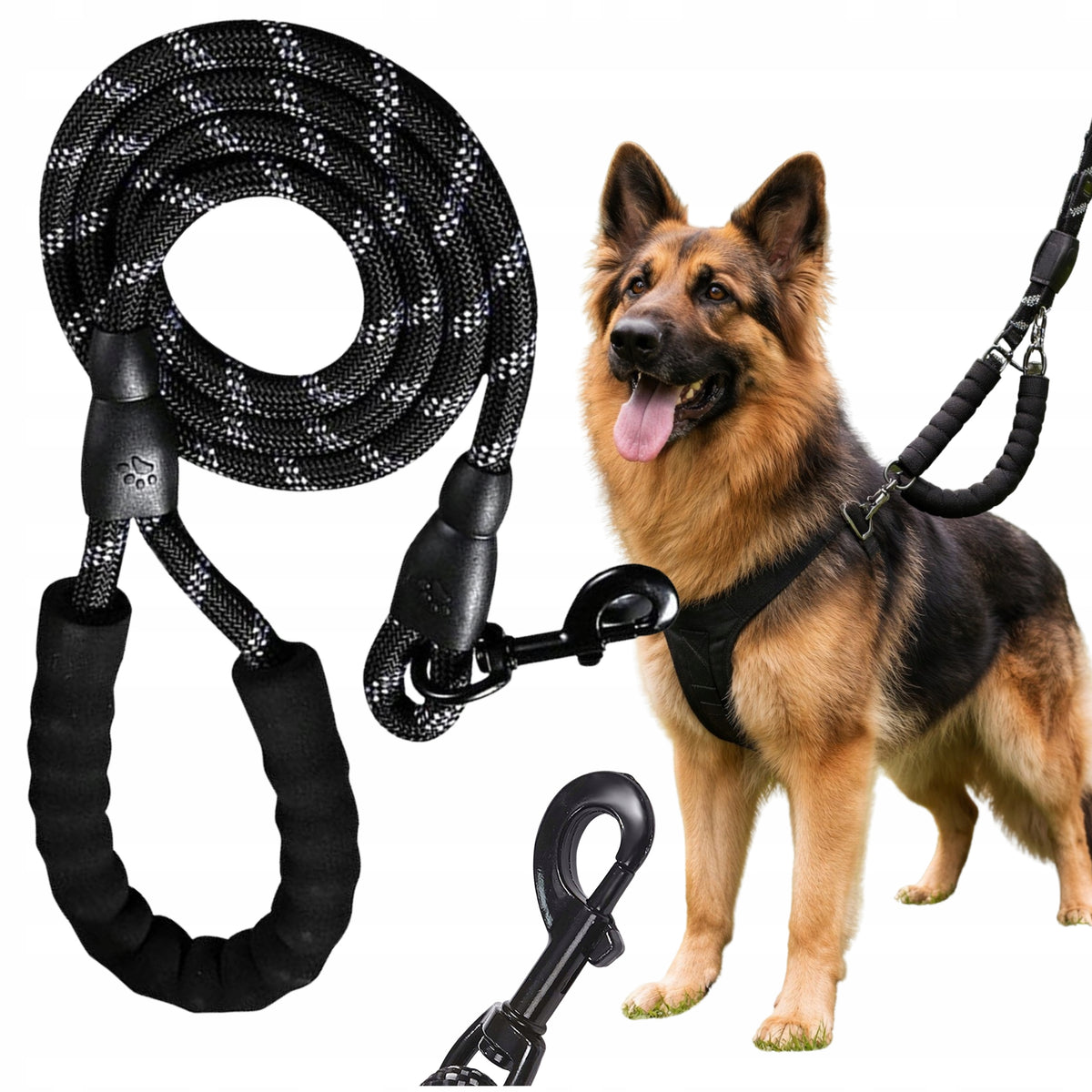 SOLID CAT DOG LEASH REFLECTIVE STRONG DURABLE 2M METERS REFLECTIVE