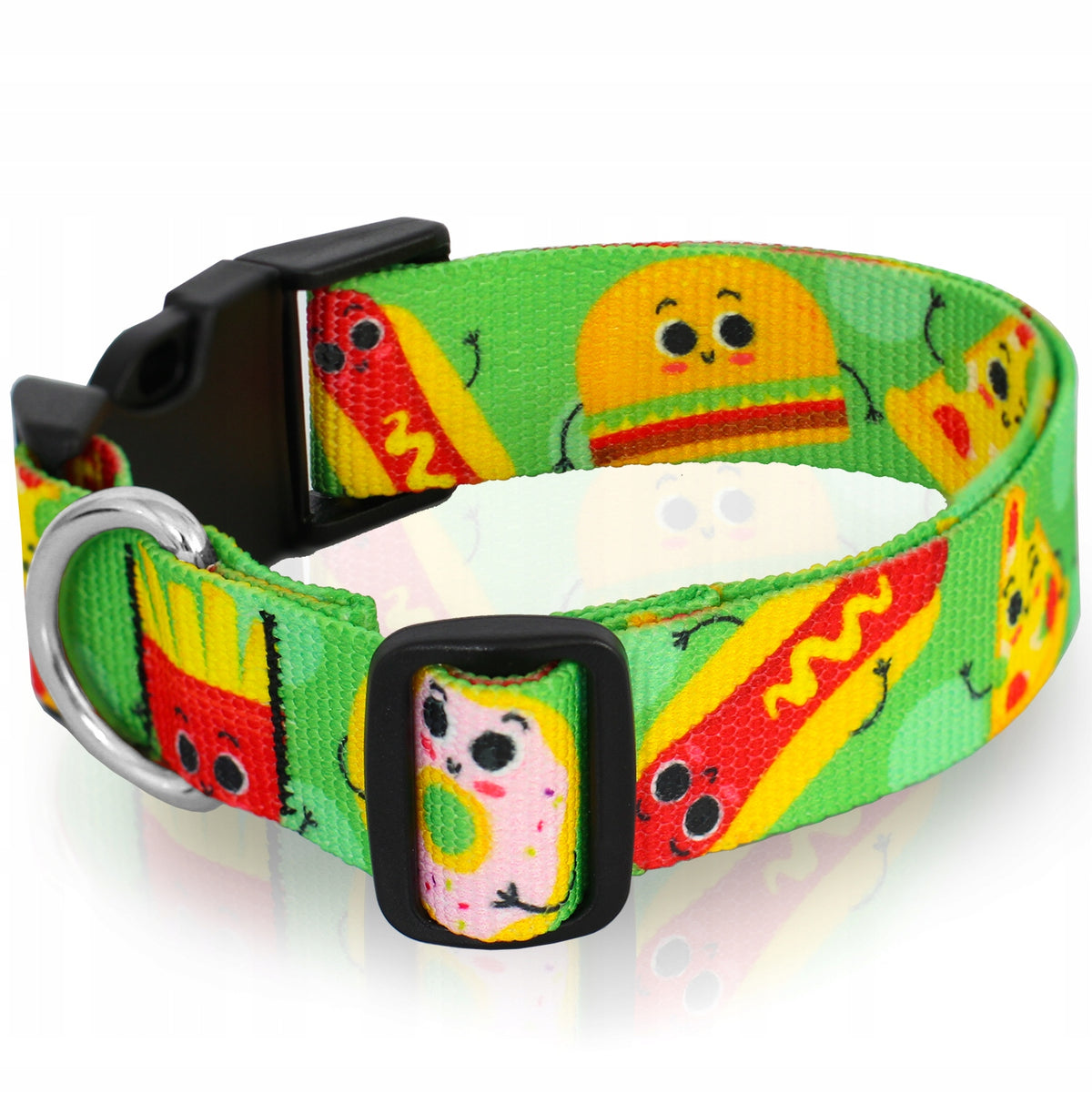 SOLID DOG COLLAR, ADJUSTABLE, 30-45cm M Brand Reverse