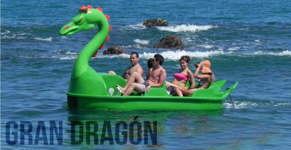 SOLID DRAGON WATER BIKE FOR 4 PEOPLE FOR RENTAL WITH WHEELS Model SMOK