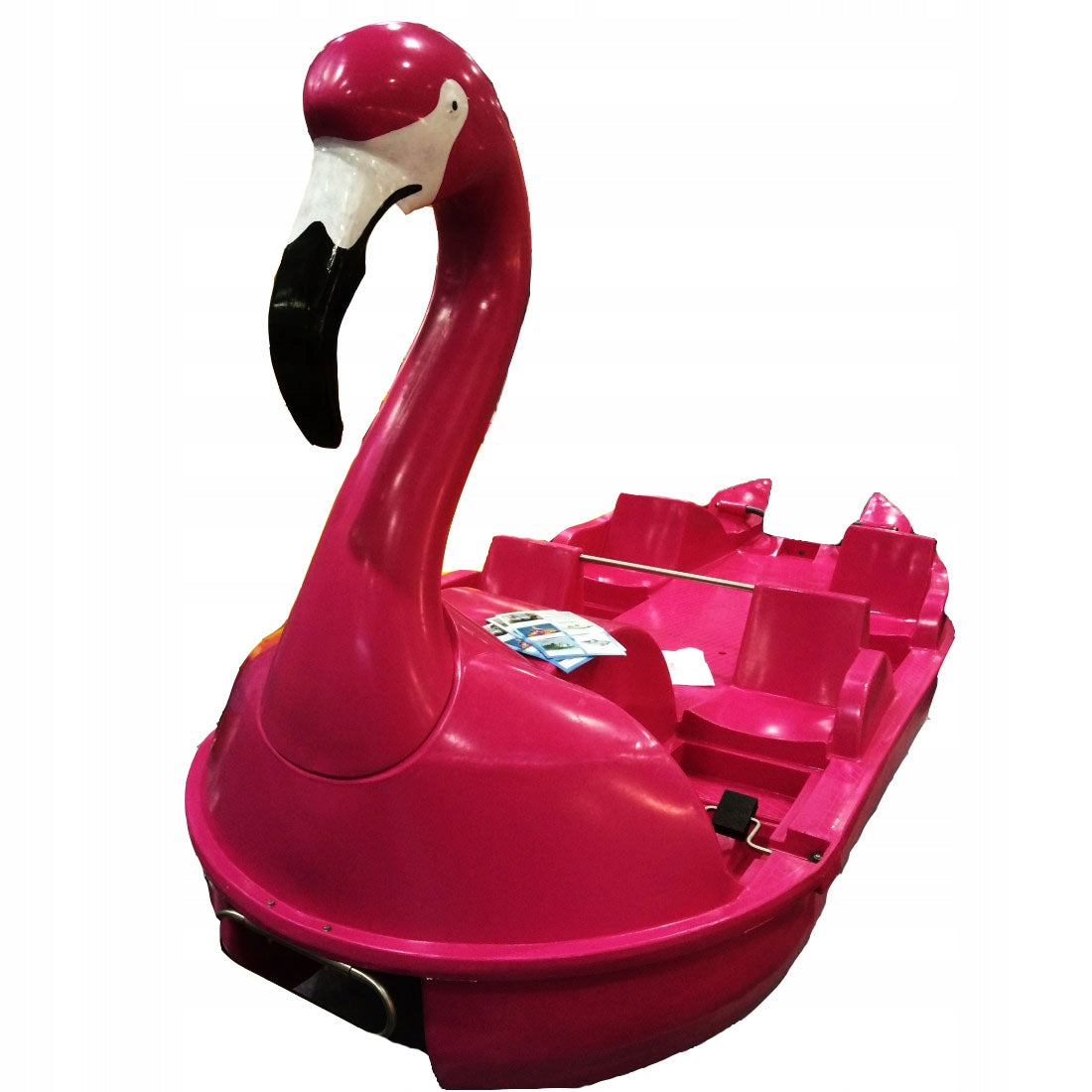 SOLID FLAMINGO WATER BIKE FOR 4 PEOPLE FOR RENTAL WITH WHEELS