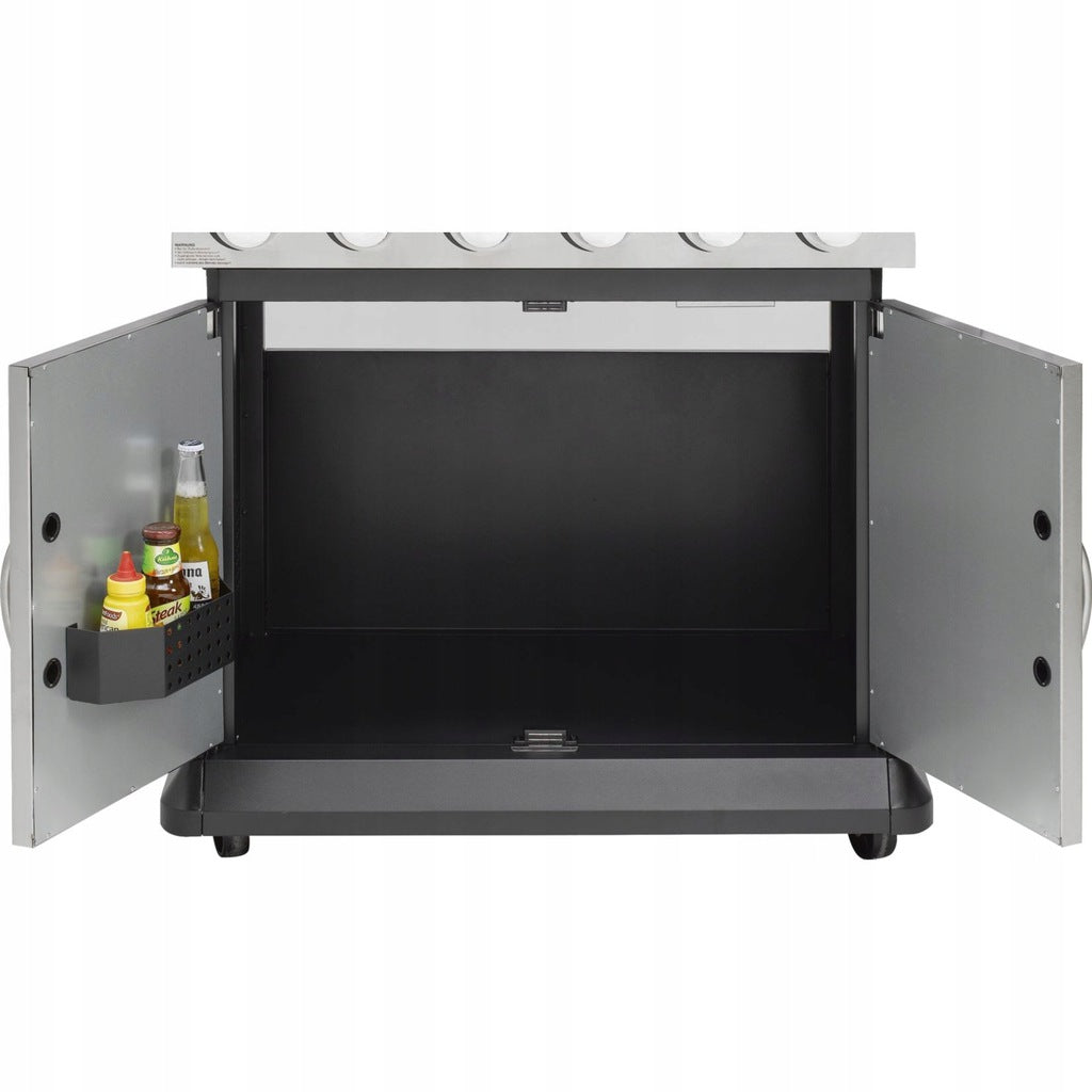SOLID GAS GRILL EL FUEGO DELUXE 7 BURNERS ! DOUBLE COVER+REDUCER! Brand El Fuego