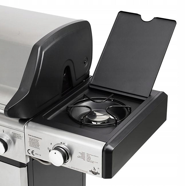 SOLID GAS GRILL EL FUEGO DELUXE 7 BURNERS ! DOUBLE COVER+REDUCER! Power 21 kW