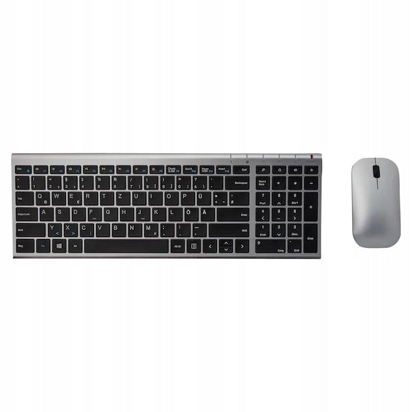 SOLID METAL WIRELESS KEYBOARD + MOUSE FOR NORDIC WORK OFFICE