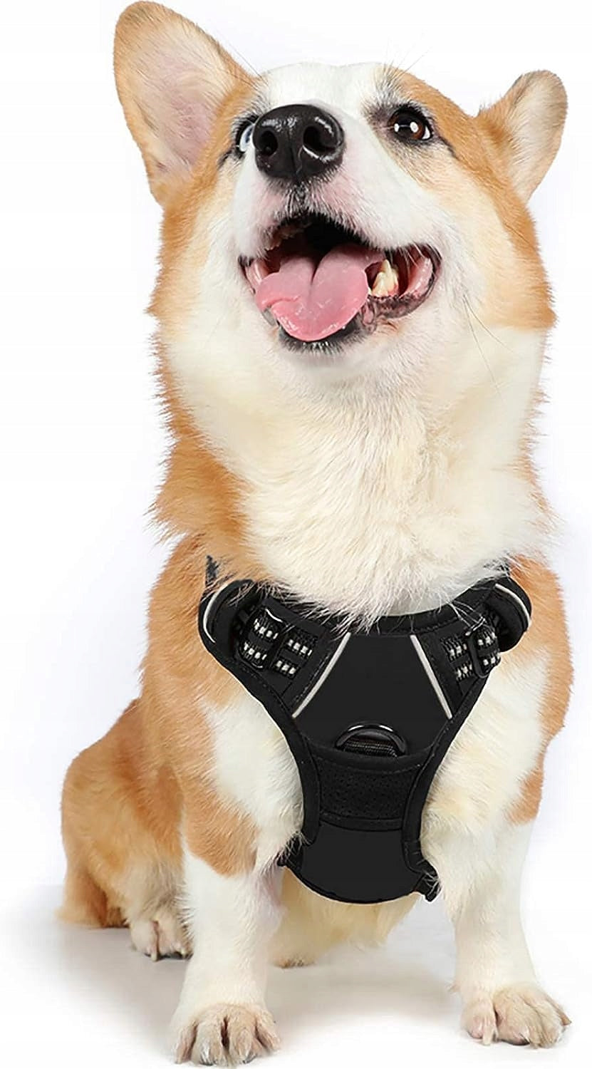 SOLID REFLECTIVE DOG HARNESS SIZE M