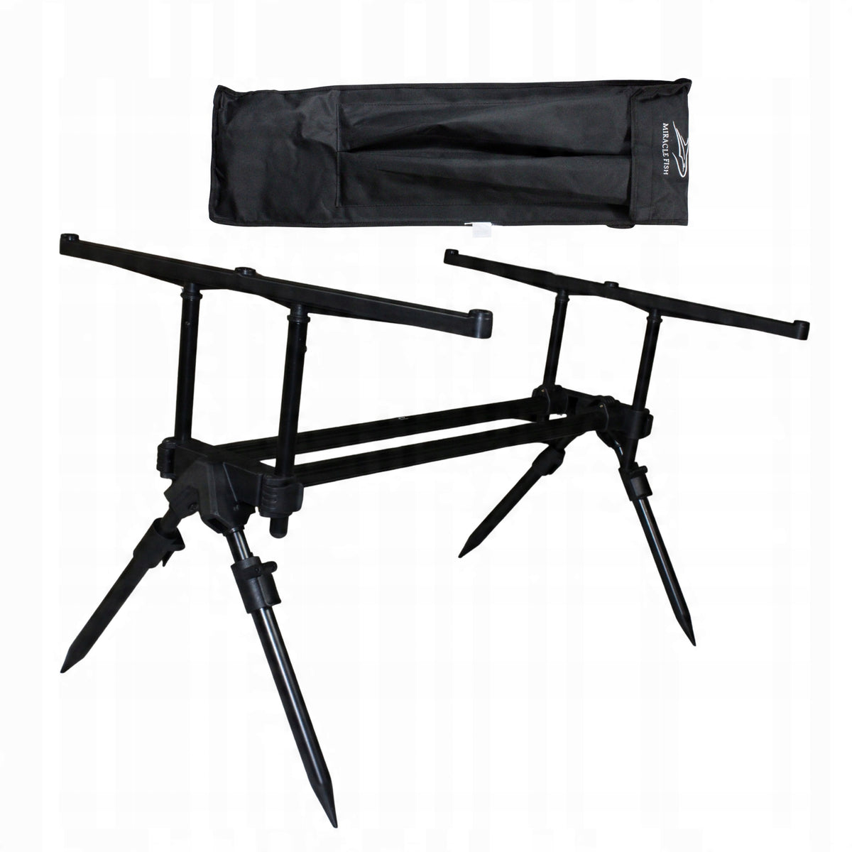 SOLID RODPOD FOR 3 RODS ROD-POD FISHING CARP STAND ROD-POD ADJUSTABLE