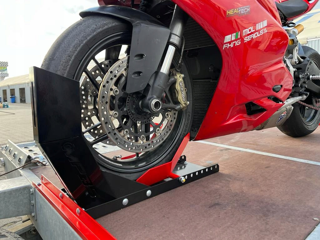 SOLID Stand Motorcycle Handle for Front Wheel MPBS Trailer Tow Truck