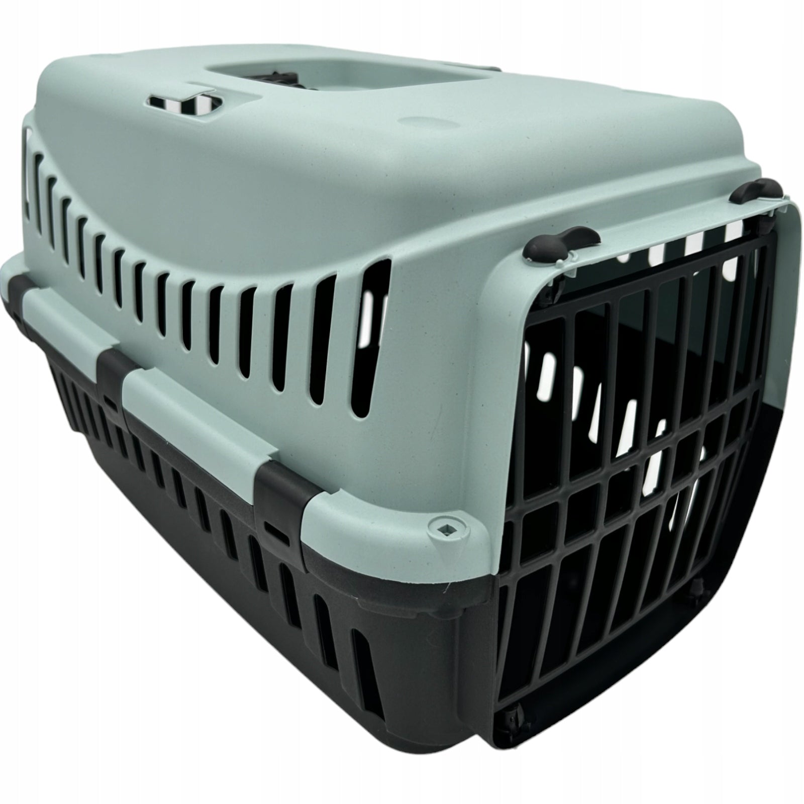 SOLID Transporter For Dog Cat Rabbit Gypsum ECO L Plastic color ICE-BLUE Color blue