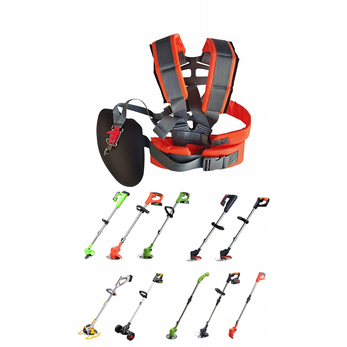 SOLIDE HARNESS FOR COMBUSTION SCYTHE MOWER BRUSH CUTTERS SUPPORT BELTS HARNESS POWER Length 1 m