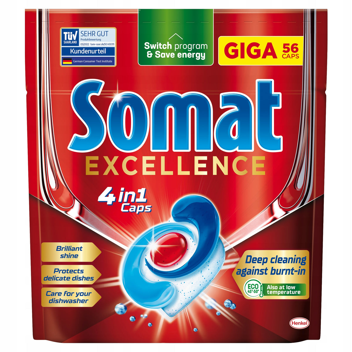 SOMAT EXCELLENCE GIGA DISHWASHER TABLETS 56 PCS.