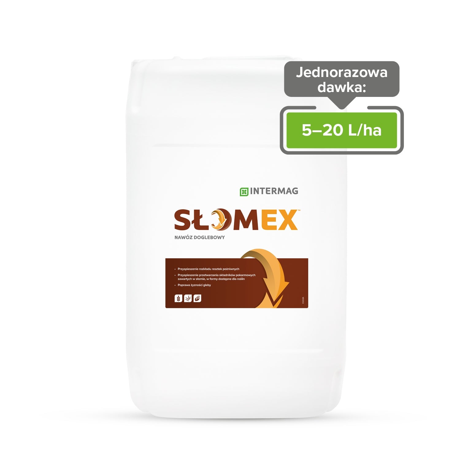 SŁOMEX soil fertilizer 20L straw decomposition of harvest residues