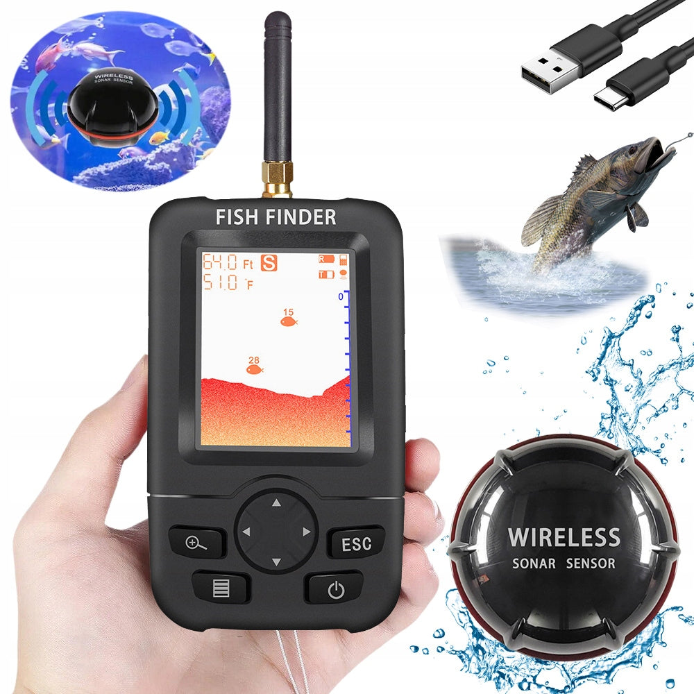 SONAR WIRELESS FISH DISPLAY FOR BAIT BOAT SET