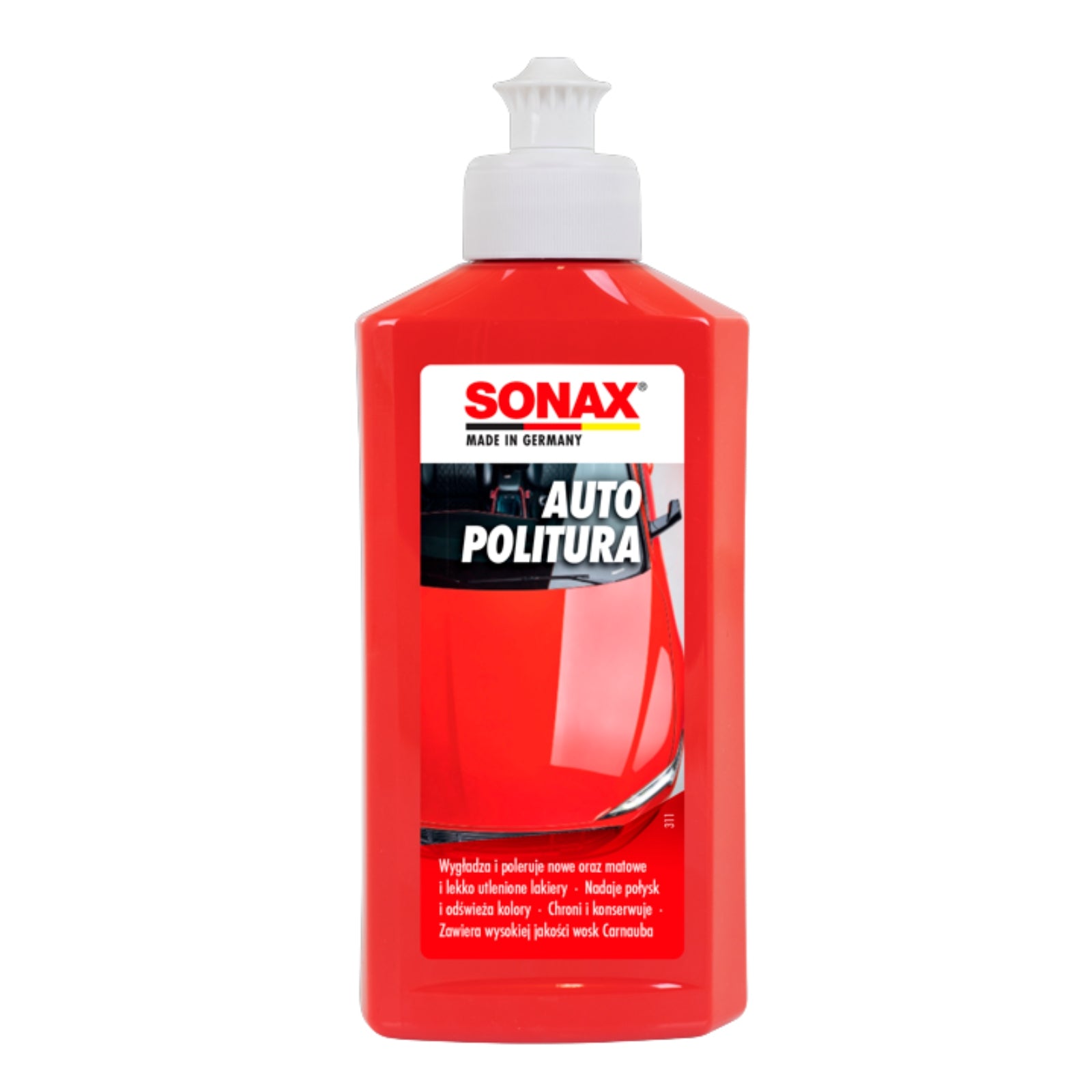 SONAX AUTO POLITURA PASTA PREPARATION FOR REMOVING SCRATCHES OF VARNISH TARNISH 250ml