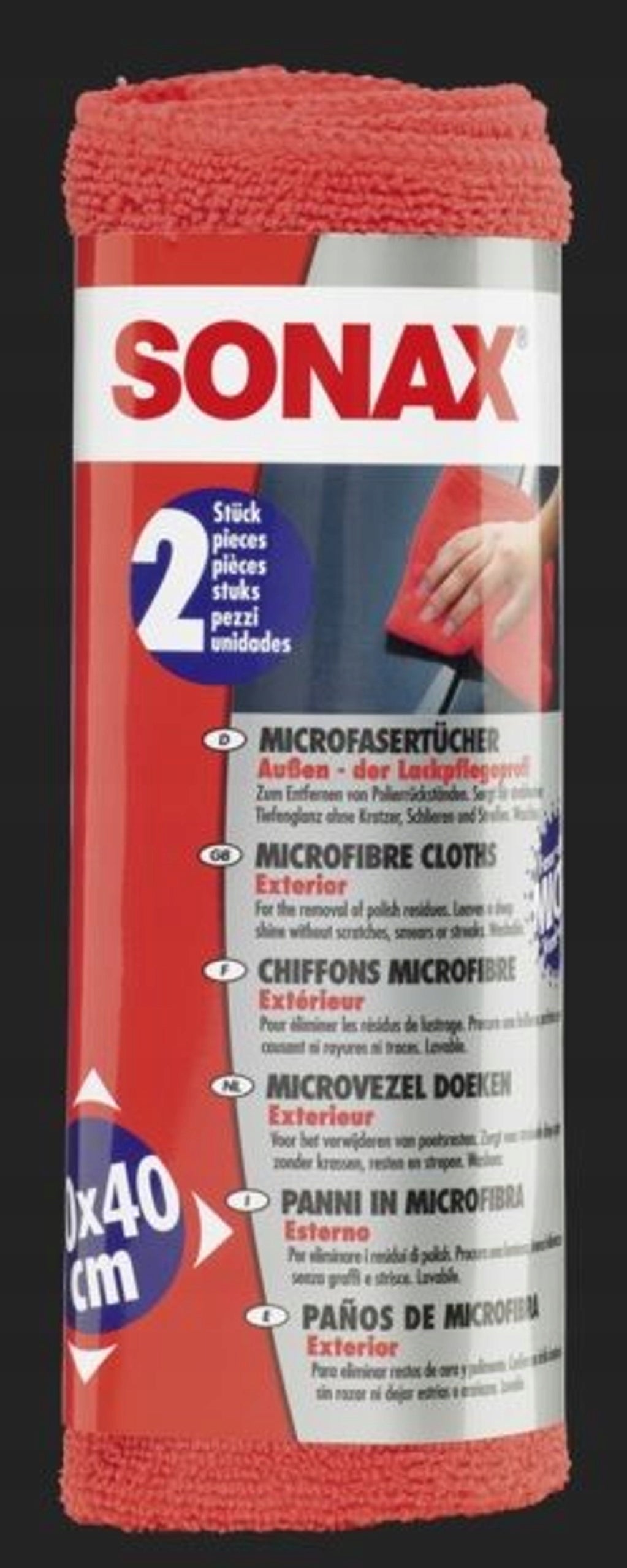 SONAX-MICROFIBRE CLOTH 40X40CM SONAX Manufacturer Sonax