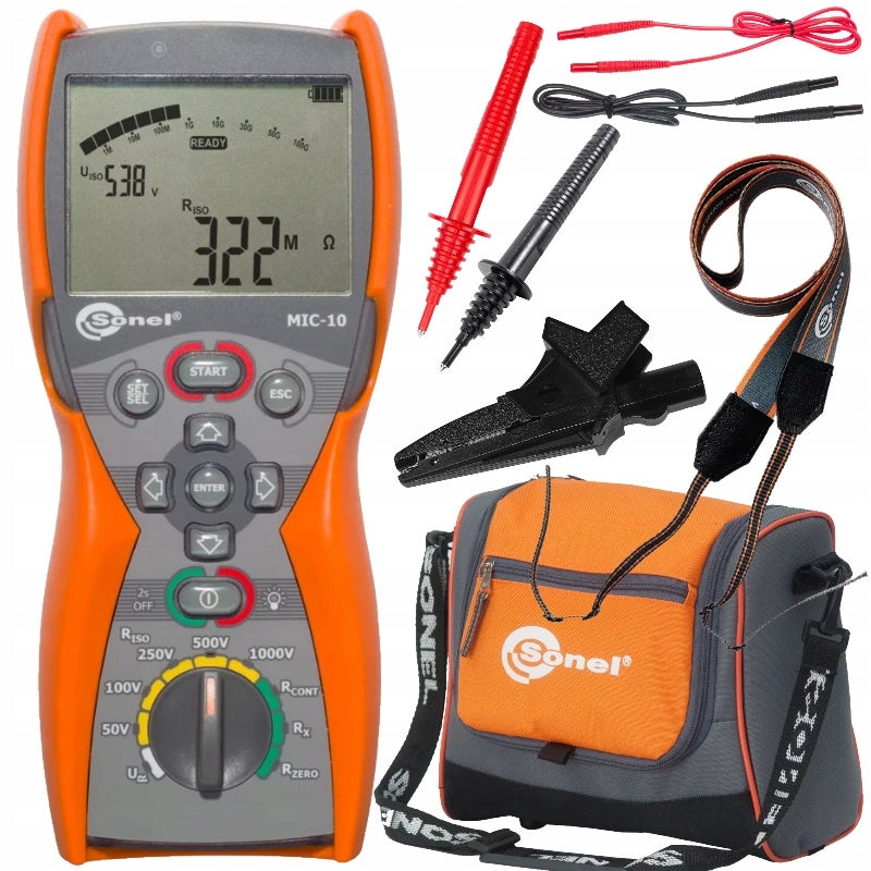 SONEL MIC-10 Insulation Resistance Meter Set Voltage Detector 1000V