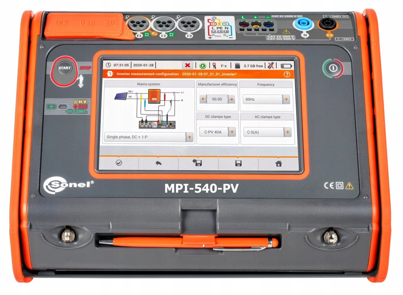 SONEL MPI-540-PV Start Multifunction Installation Parameter Meter Brand Sonel