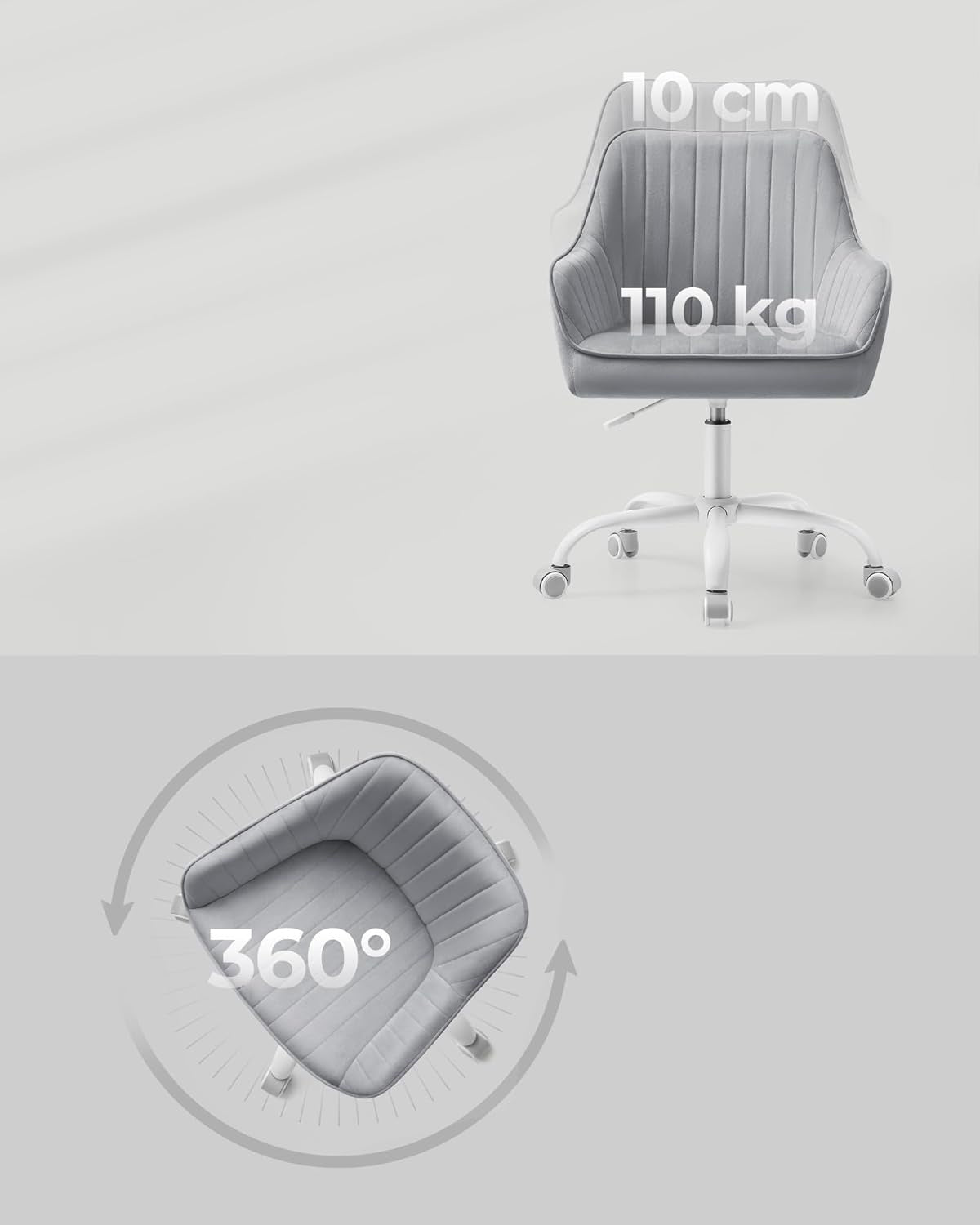 SONGMICS Office chair, swivel, height adjustable Brand Songmics