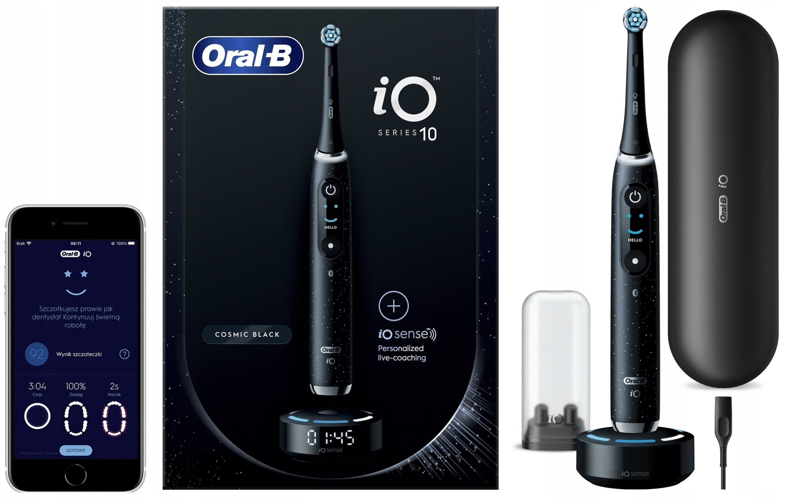 SONIC ELECTRIC MAGNETIC TOOTHBRUSH ORAL-B IO 10 + CASE