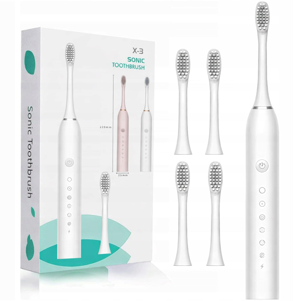SONIC ELECTRIC TOOTHBRUSH FOR CORDLESS TEETH + TIP