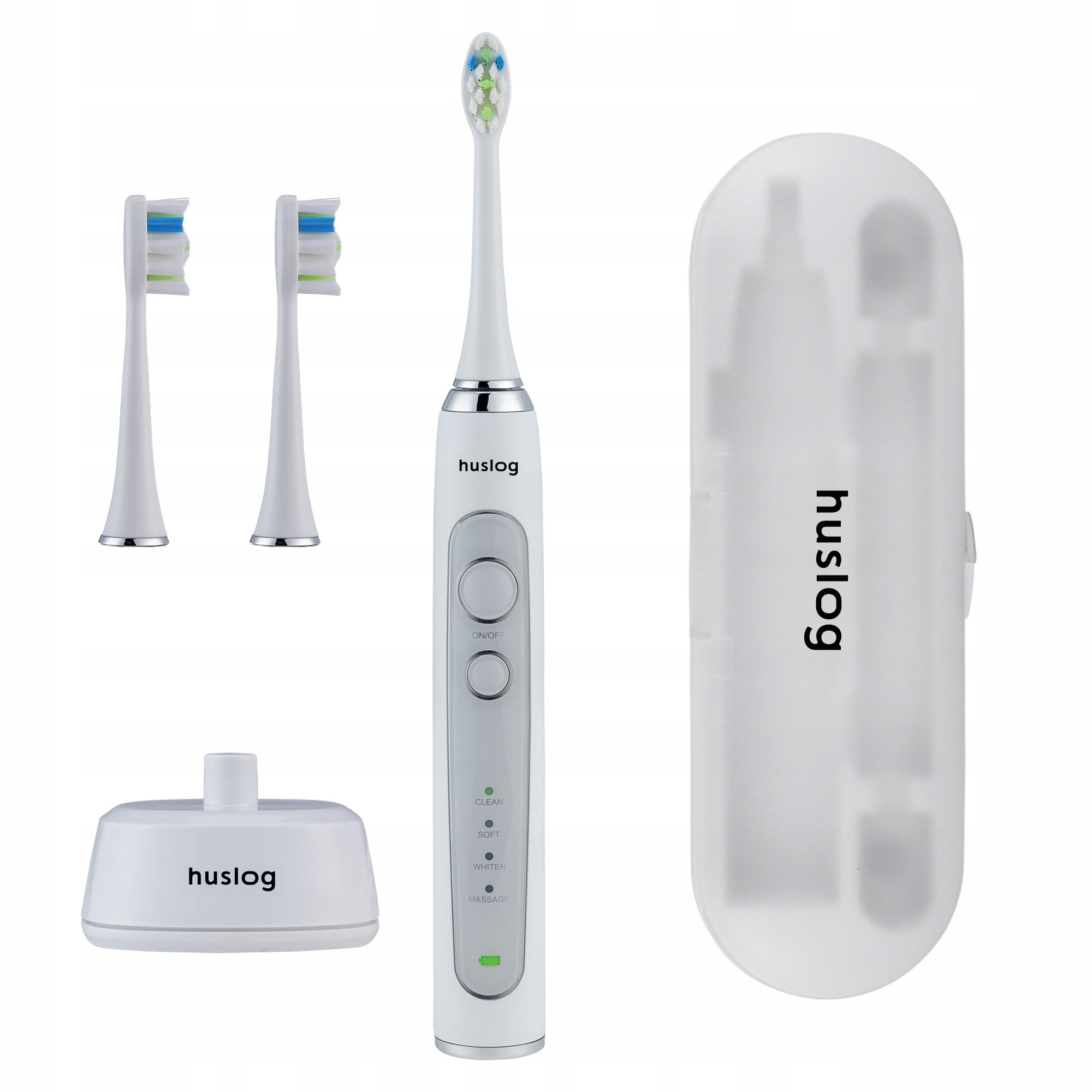 SONIC TOOTHBRUSH 4 MODES CHARGING BASE + CASE + 2 Tips