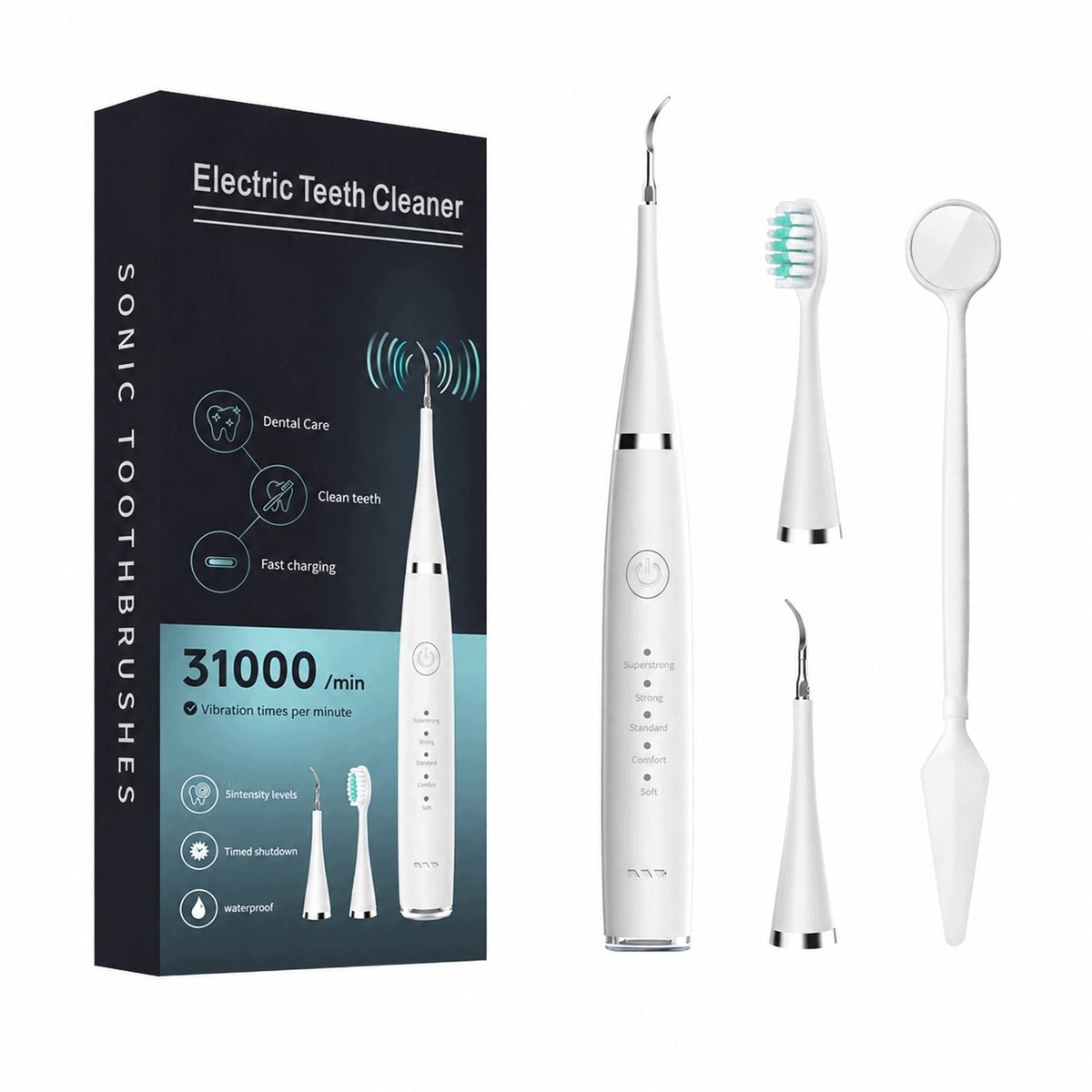 SONIC TOOTHBRUSH Dental Scaler Set White