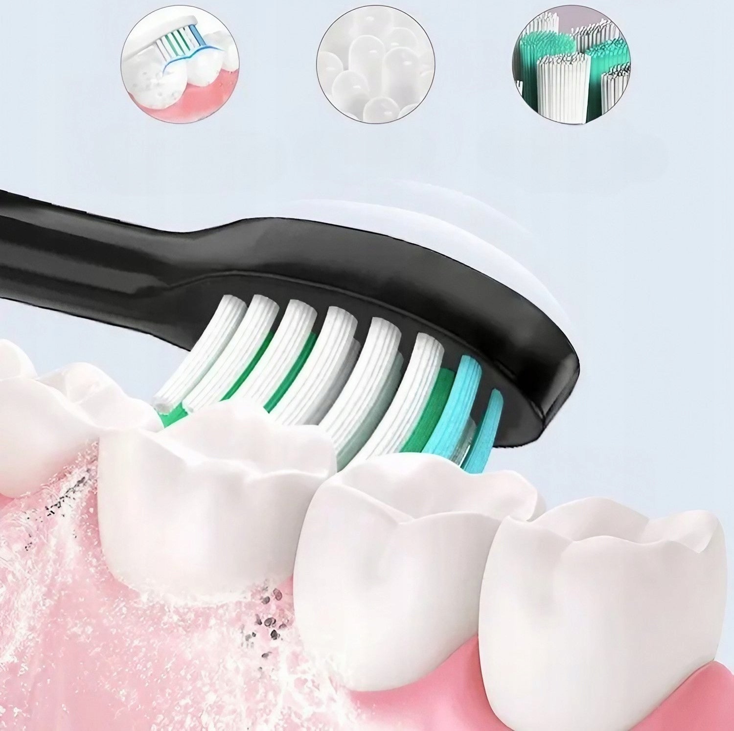 SONIC TOOTHBRUSH ELECTRIC CASE 5 MODES 3 TIPS Brand no brand