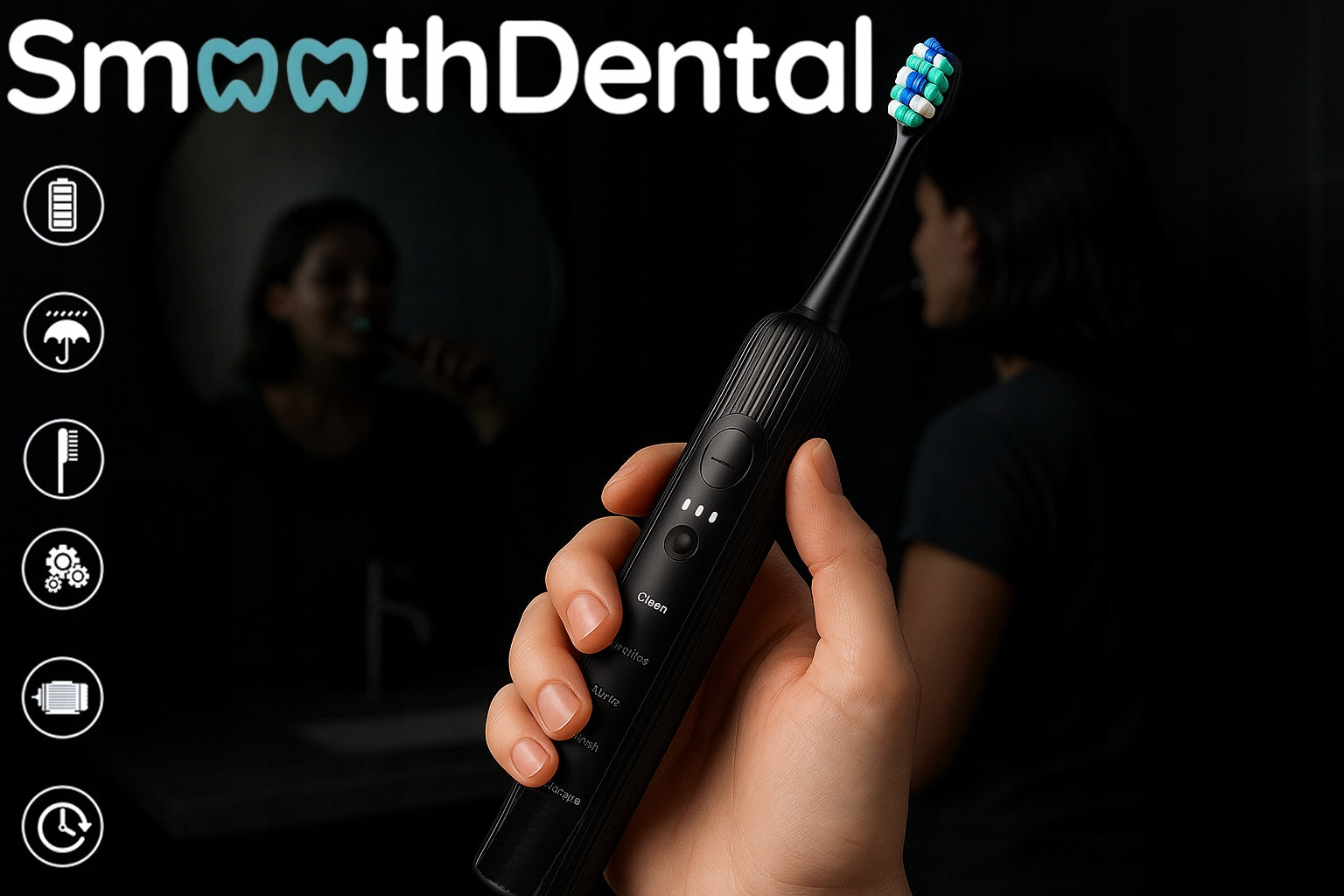 SONIC TOOTHBRUSH ELECTRIC CASE 5 MODES 8 TIPS + HANDLE Packaging status original
