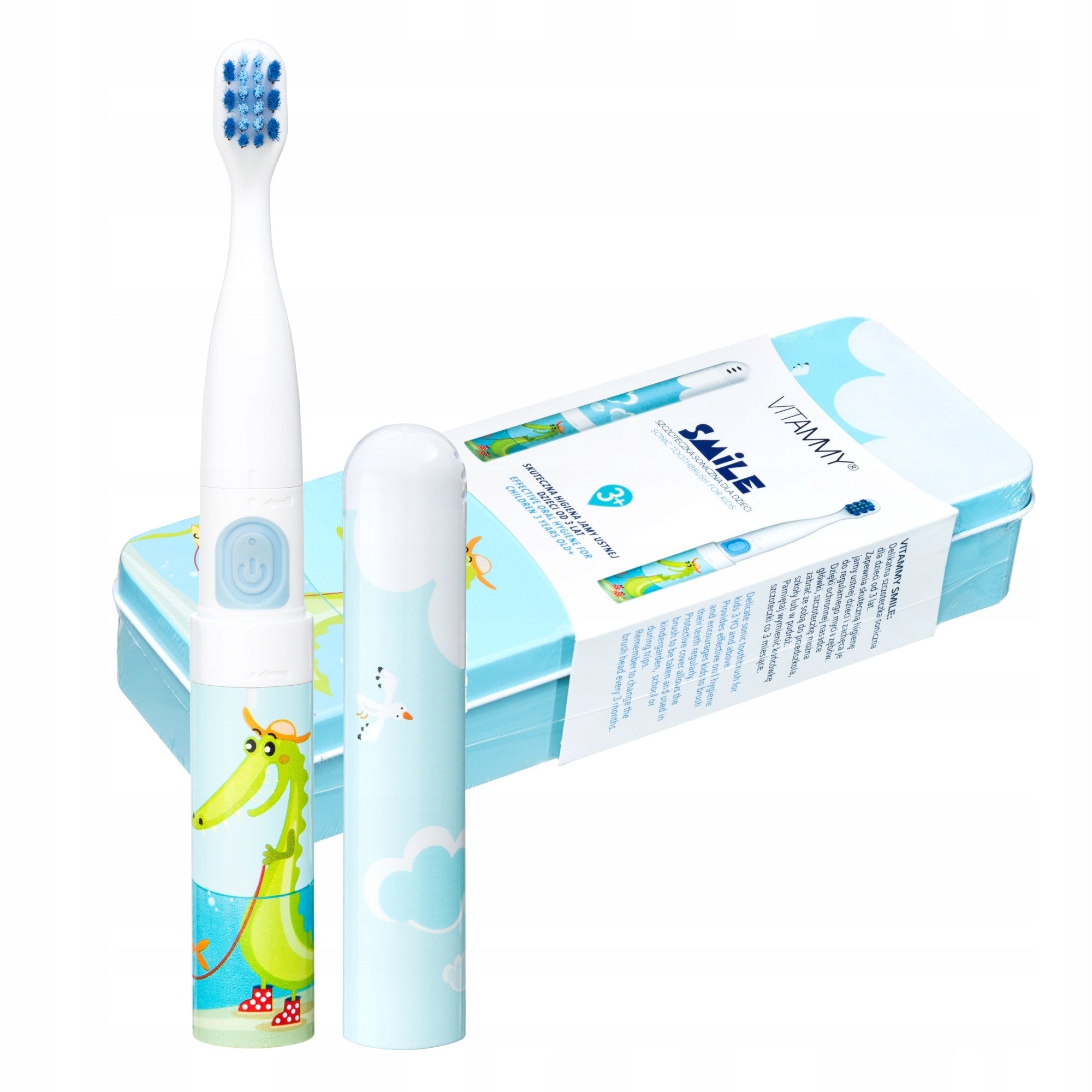 SONIC TOOTHBRUSH FOR CHILDREN 3+ VITAMMY SMILE +ETUI 2TIPS Medical device no
