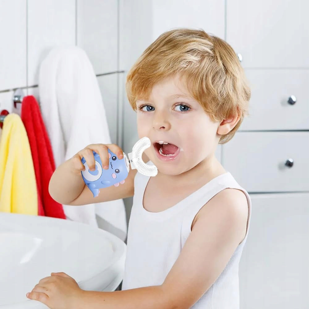 SONIC TOOTHBRUSH FOR CHILDREN 360° U-SHAPE BLUE QUICK HYGIENE Brand no brand