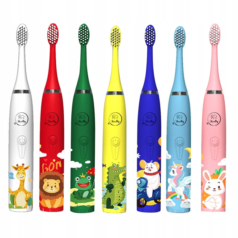 SONIC TOOTHBRUSH FOR CHILDREN ELECTRIC TOOTHBRUSH LION RED HEELLY Packaging status original
