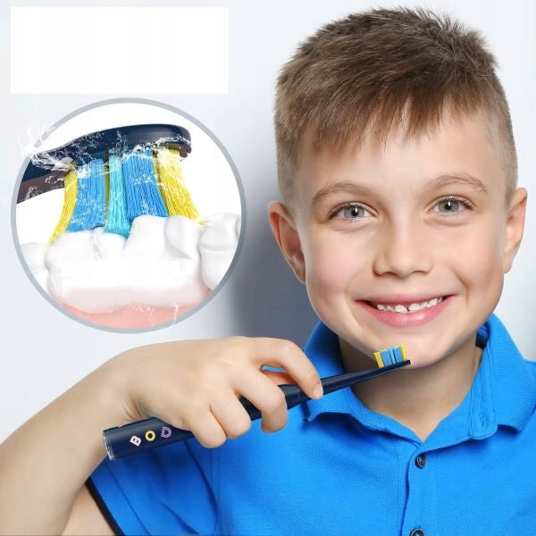 SONIC TOOTHBRUSH FOR CHILDREN PERSONALIZED FROM 6 YEARS USB BLUE CHARGING Brand Seago