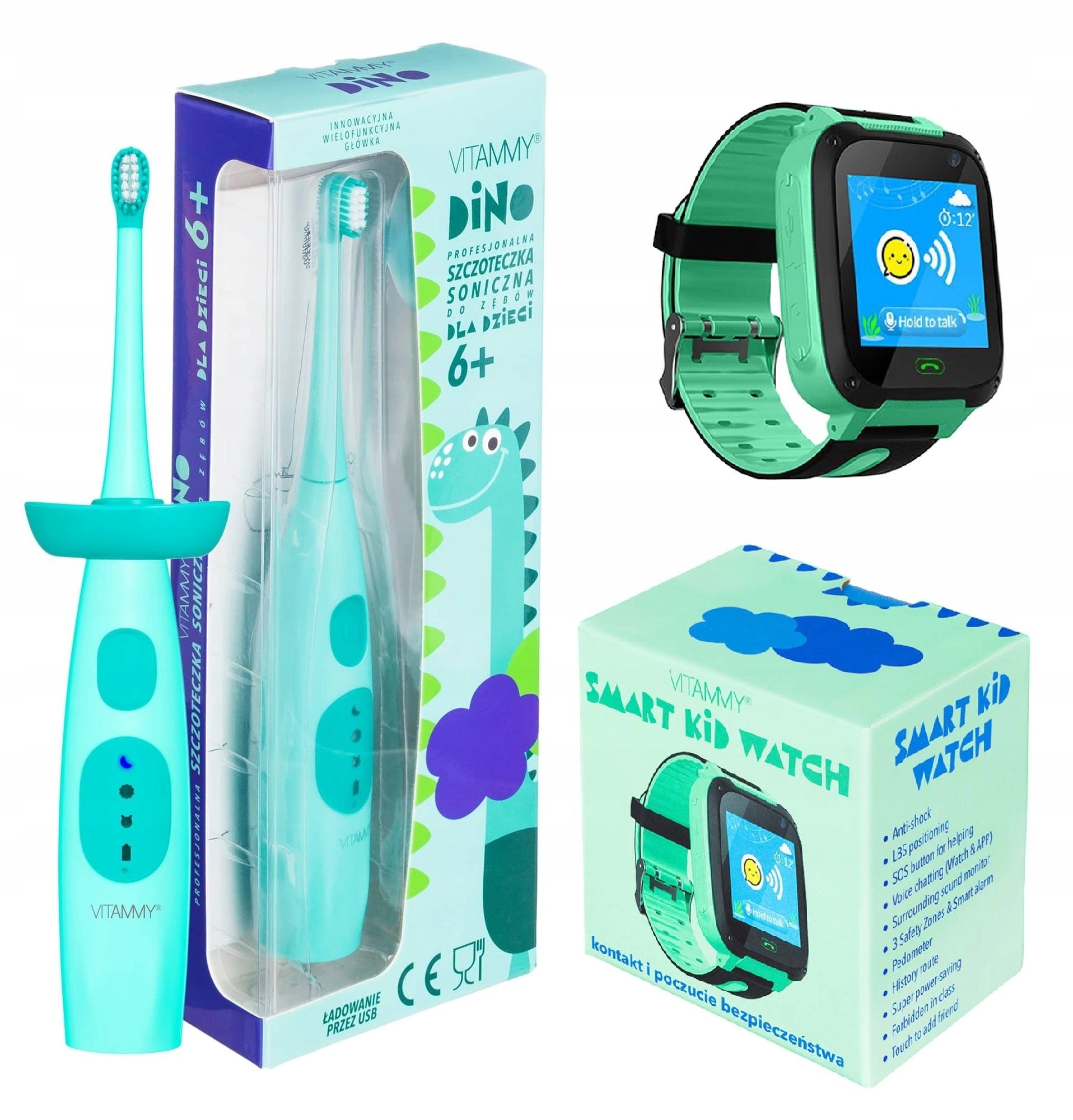 SONIC TOOTHBRUSH FOR CHILDREN VITAMMY SMARTWATCH