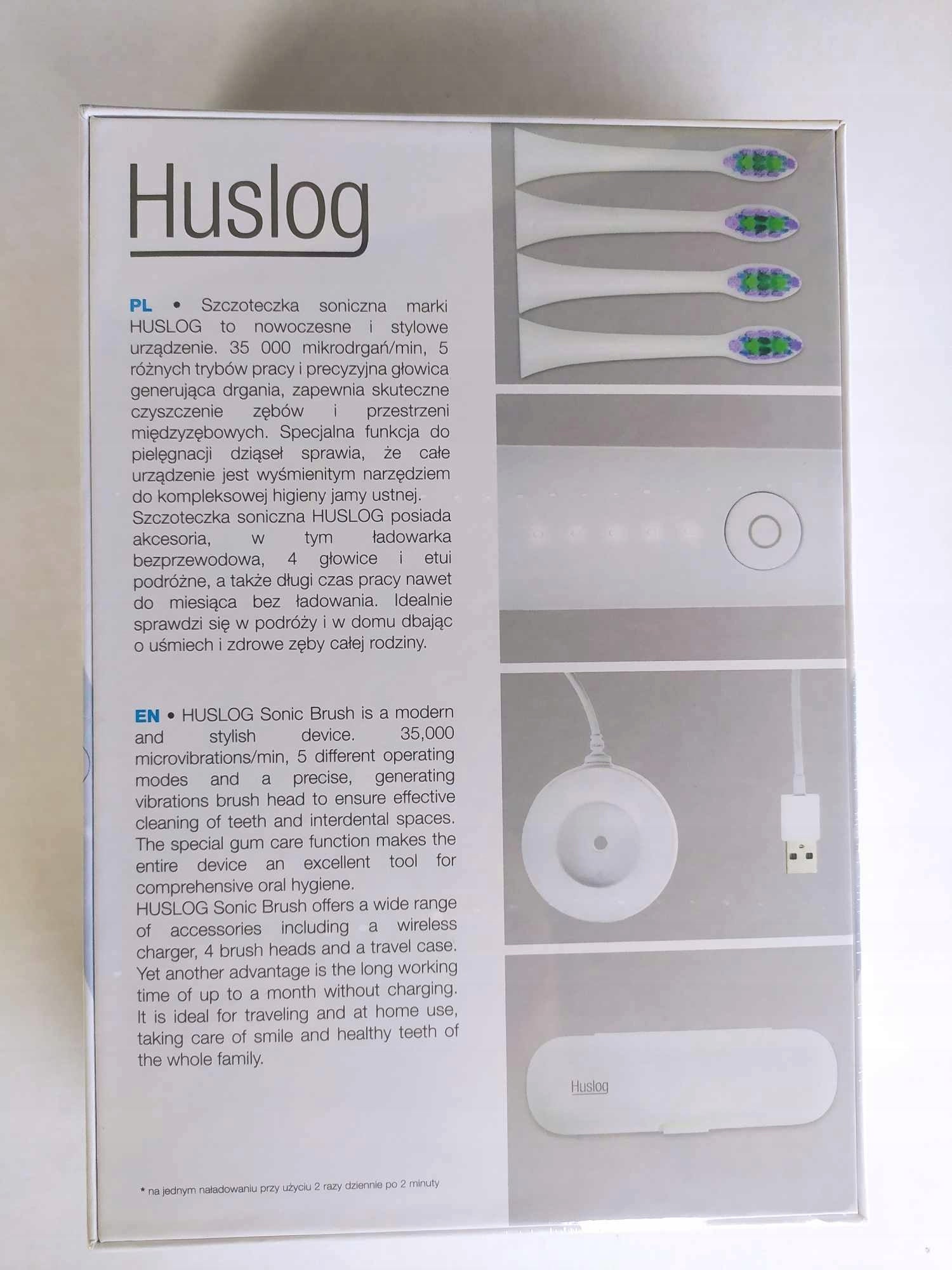 SONIC TOOTHBRUSH HUSLOG 4 TIPS Manufacturer code 201909