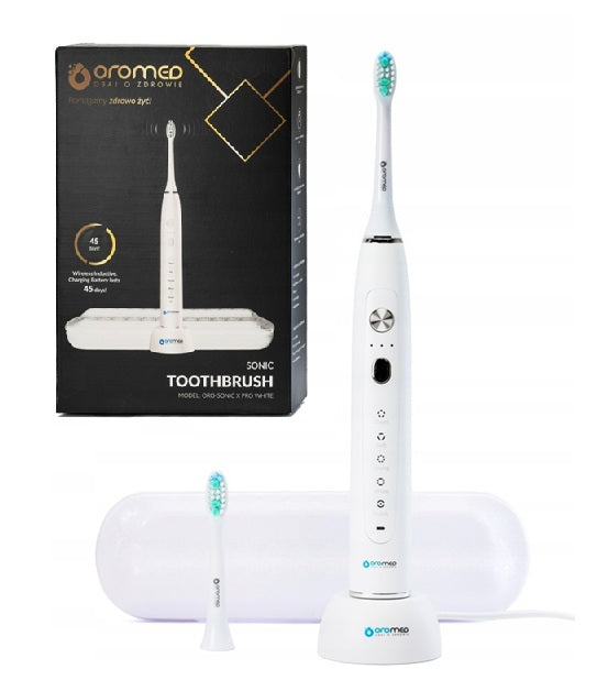 SONIC TOOTHBRUSH OROMED SONIC X PRO white 5TR +ETUI Manufacturer code ORO-SONIC_X_PRO_WHITE