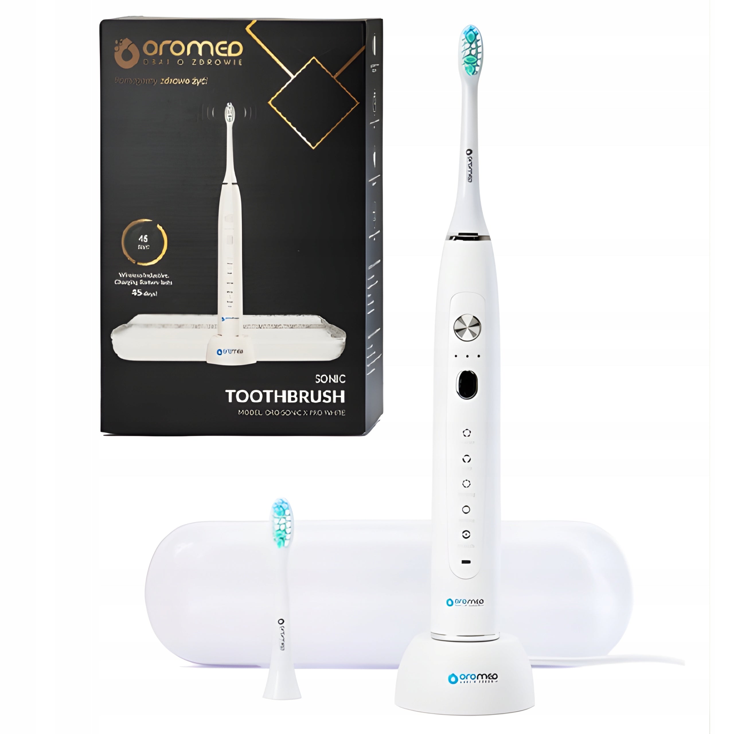 SONIC TOOTHBRUSH OROMED SONIC X PRO white 5TR +ETUI