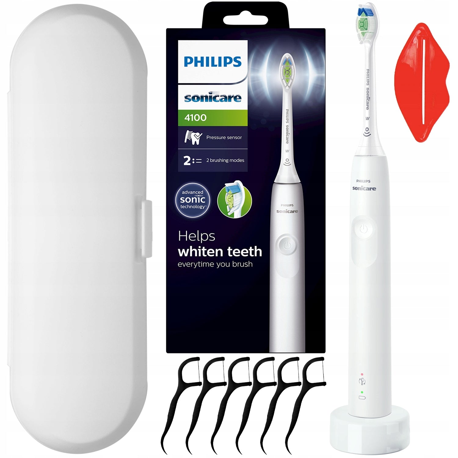 SONIC TOOTHBRUSH PHILIPS SONICARE HX3681/33 WHITE CASE SET