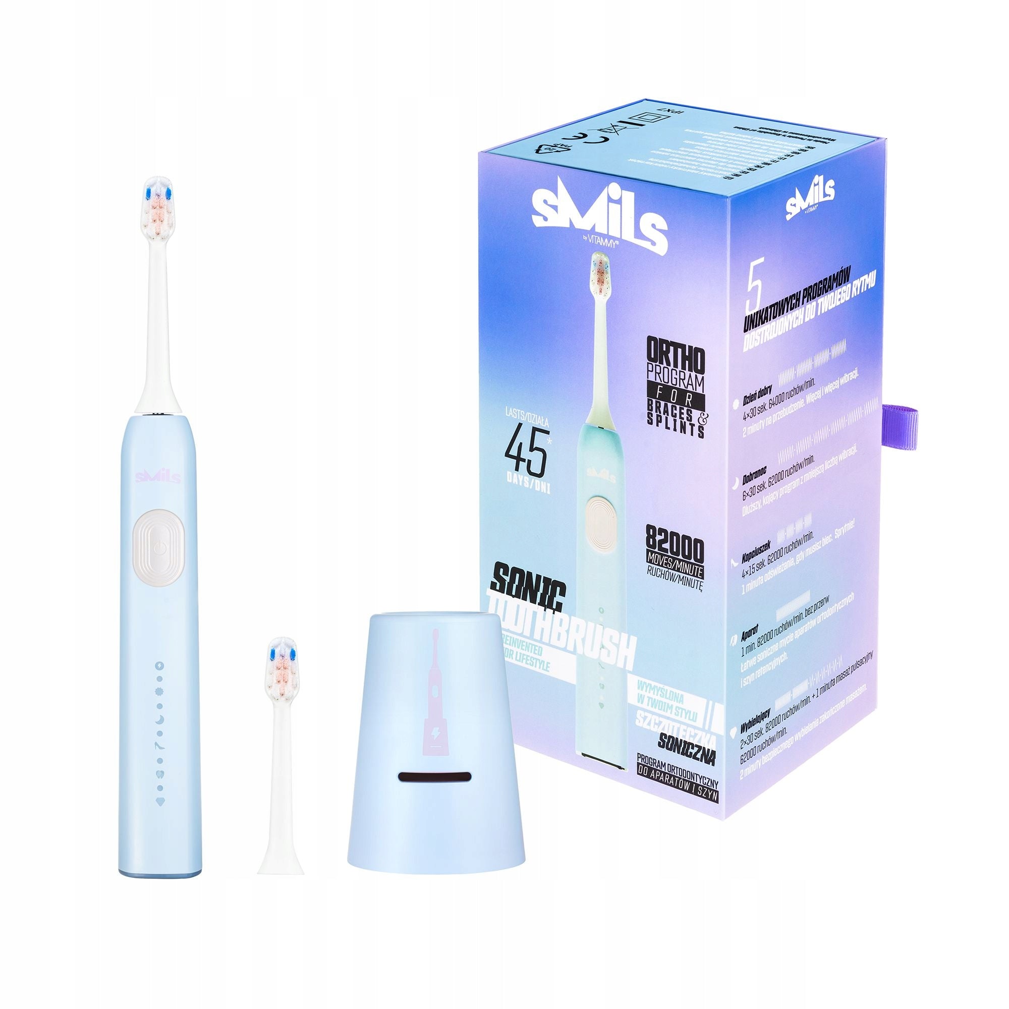 SONIC TOOTHBRUSH PRESSURE SENSOR 5 USB MODES