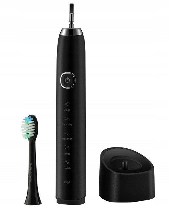 SONIC TOOTHBRUSH SARMOCARE S100 42000 MOVEMENTS/MINUTE 5 MODES BLACK EAN (GTIN) 5907637996360