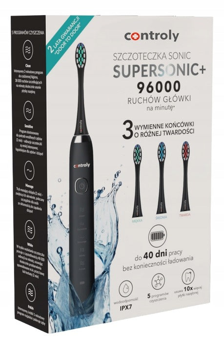 SONIC TOOTHBRUSH SUPERSONIC CONTROLY 48000 BLACK
