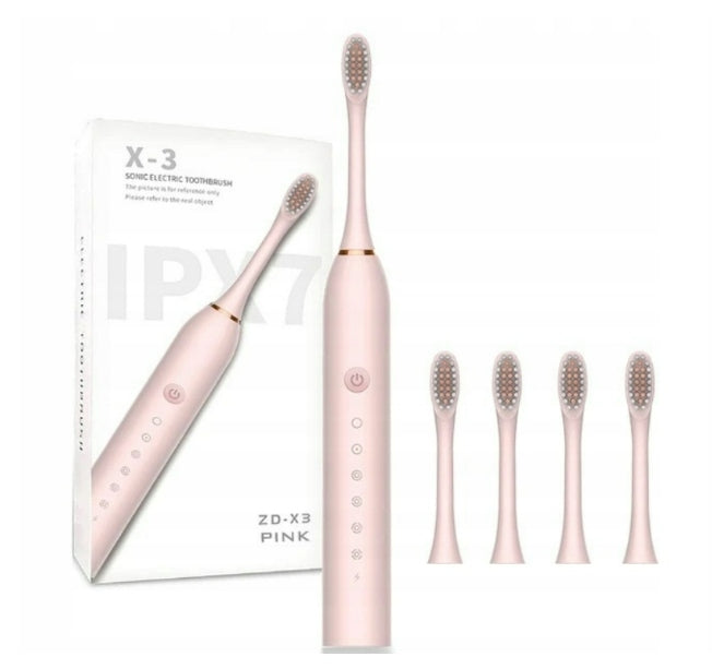 SONIC TOOTHBRUSH X3 PINK + 4 INTERCHANGEABLE TIPS