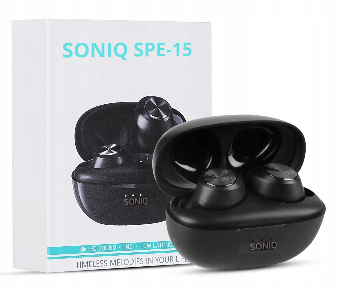 SONIQ SPE 15 Bluetooth 5.3 WIRELESS HEADPHONES WATERPROOF 2 Microphones
