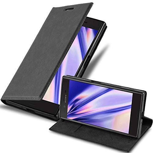 SONY XPERIA X COMPACT PHONE CASE BOOK BLACK MAGNETIC Leather Brand no brand