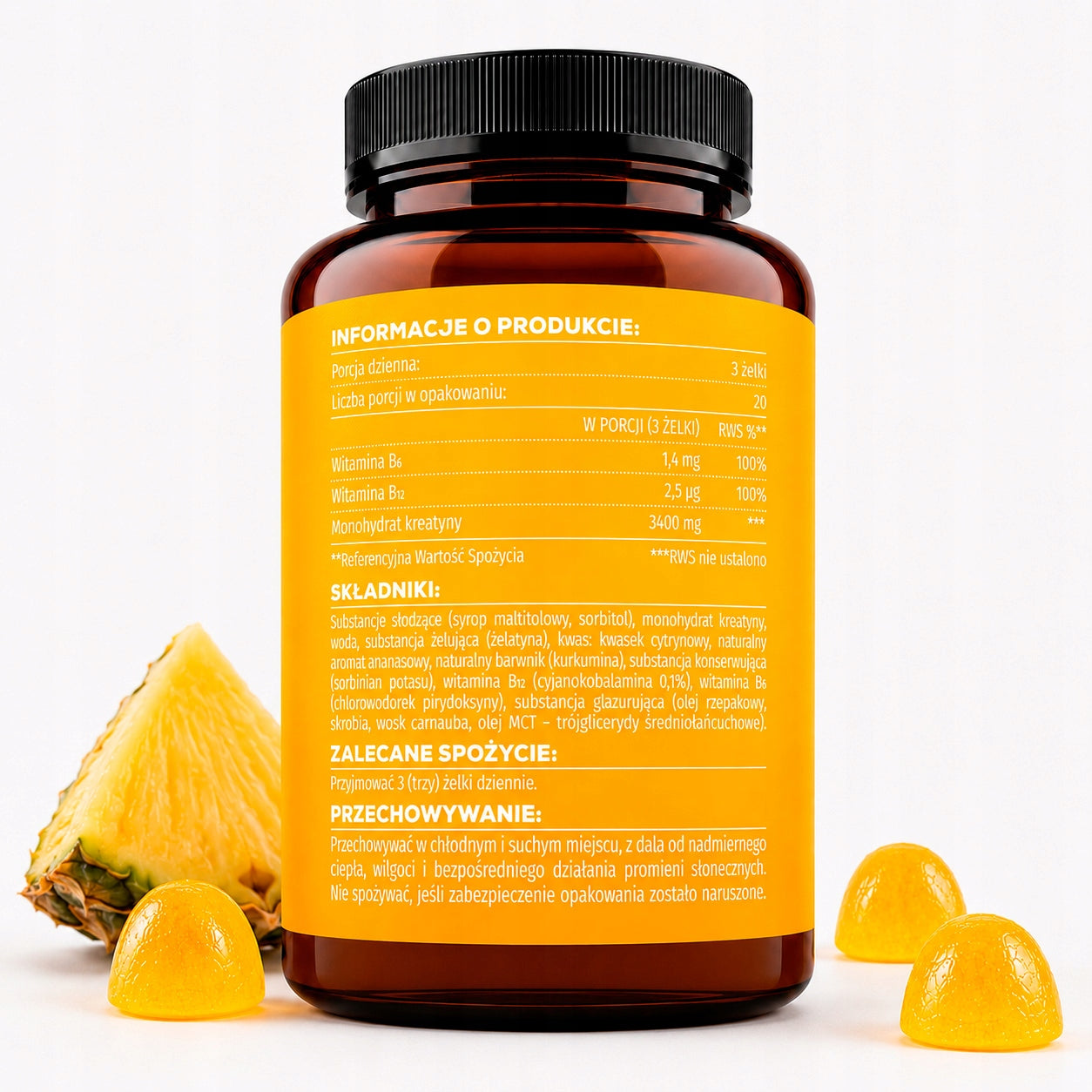 SOOL Creatine 3400mg Gummies 60 gummies Creatine Monohydrate in gummies B6 B12 Expiration date not specified