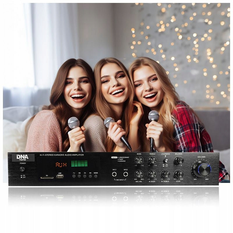 SOUND AMPLIFIER 5.0 STEREO HIFI BLUETOOTH USB SD FM AUX REMOTE CONTROL DNA AMPLI Manufacturer code AMPLI 5.0