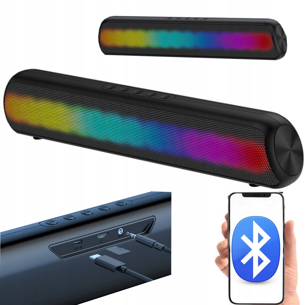 SOUNDBAR Computer Speakers for Laptop USB LED