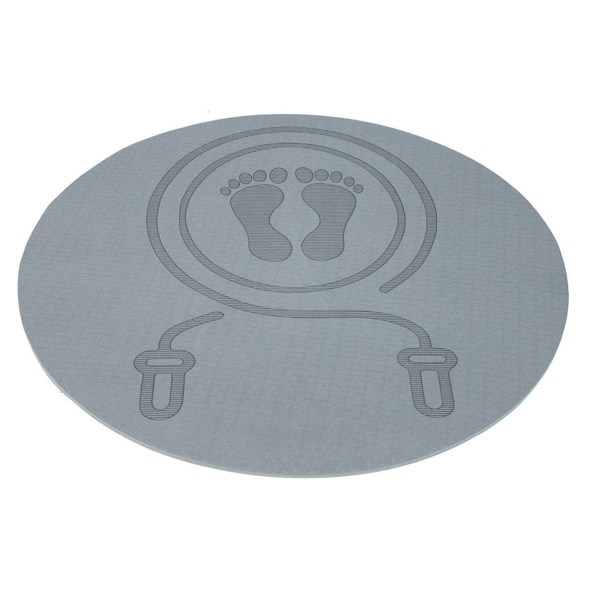 SOUNDPROOF GREY PADDED FITNESS MAT FOR JUMP ROPE WORKOUTS Brand no brand