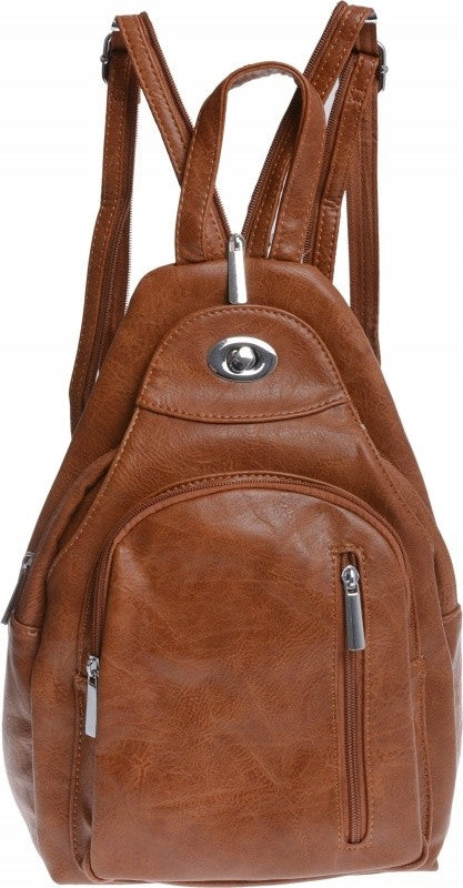 SPACIOUS BACKPACK FOR ONE SHOULDER BACKPACK BAG 2IN1 brown Brand no brand