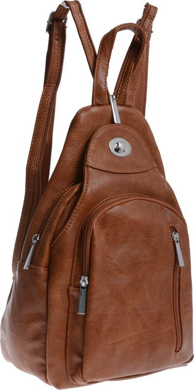 SPACIOUS BACKPACK FOR ONE SHOULDER BACKPACK BAG 2IN1 brown