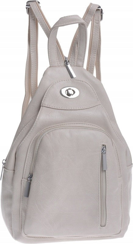 SPACIOUS BACKPACK FOR ONE SHOULDER BACKPACK BAG 2IN1 cream Brand no brand