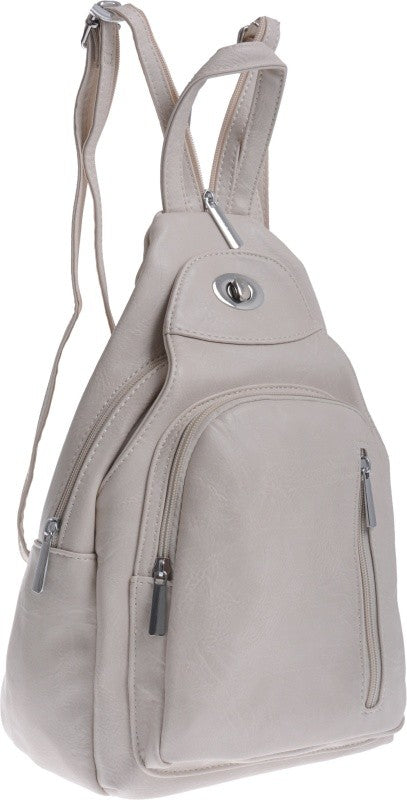 SPACIOUS BACKPACK FOR ONE SHOULDER BACKPACK BAG 2IN1 cream